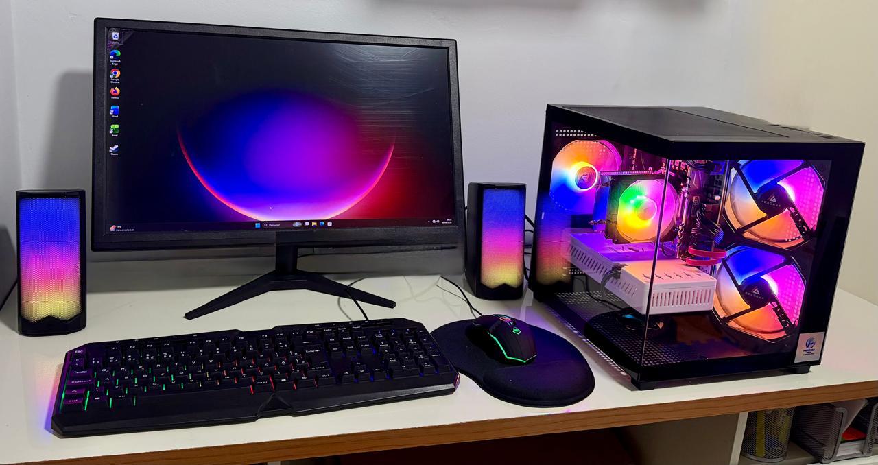 PC gamer para criação de conteúdo montado pela Perondi Tech