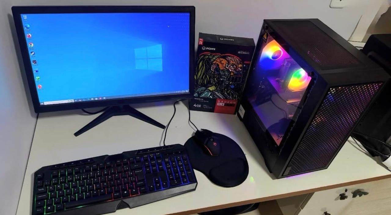 Gabinete gamer montado pela Perondi Tech